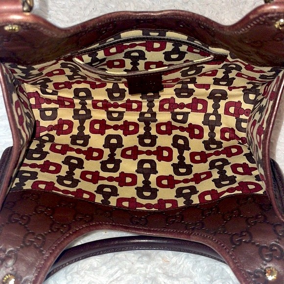 Gucci Joy Bardot GG Guccissima Small Brown Leather Shoulder Bag - Picture 14 of 17